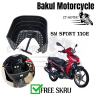 SM Sport 110E Motorcycle Bakul PVC Plastic Basket Bakul Raga Motor Accessories rapido brand