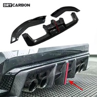 Dry Carbon Fiber Rear Bumper Lip Diffuser with LED Light Side Splitters Bodykits Accessories for BMW