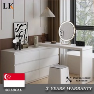 MY9  LK Bedroom Dresser MY9 Corner  Minimalist Makeup Desk Dressing Table Advanced Six Drawers  MY9