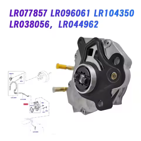 DT07 Car Brake System Vacuum Pump LR077857 LR096061 LR104350 for Land Rover Discovery 4 5 Range Rove