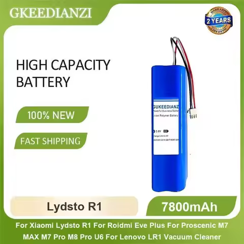Lydsto R1 Battery For Xiaomi Lydsto R1 For Roidmi Eve Plus For Proscenic M7 MAX M7 Pro M8 Pro U6 For