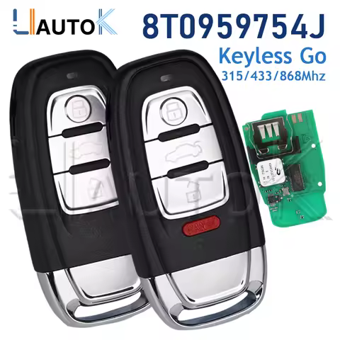 Smart Remote Car Keys for Audi A4 A5 A7 S6 Q5 A6L FCCID 754J 754D/H/F/C/B 315/433/868Mhz Uncut Blade