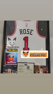 Derrick Rose 公牛主隊 簽名球衣 連證書