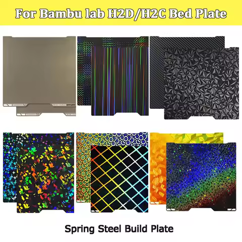 For Bambu Lab H2D H2C Build Plate Bed Double Sided Printing PEI Spray Magnetic Spring Steel Film Lab