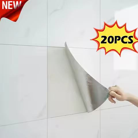 PVC Self Adhesive Wall Panels for Kitchen Floor Bathroom Home Wallpaper 30x30cm Imitation Marble Til