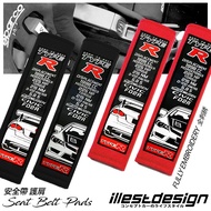 Autosports Seatbelt Shoulder Pads : Honda Civic FD2 Design. CIVIC FD2R FK8R FK2R FN2R FIT GK5 FREED 