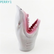 PERRY1 Shark Hand Puppet Tell Story Prop Educational Animal Toys Finger Dolls Hand Toy Role Playing Toy Fingers Puppets