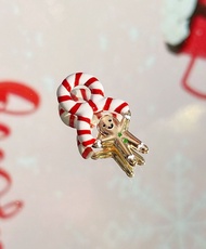 Beadberry | Candy Cane Ginger charm with 1618 necklace (1 set)