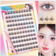 10-rows DIY Eyelash Clusters Natural Fake Eyelashes Lash Clusters Manga Lashes