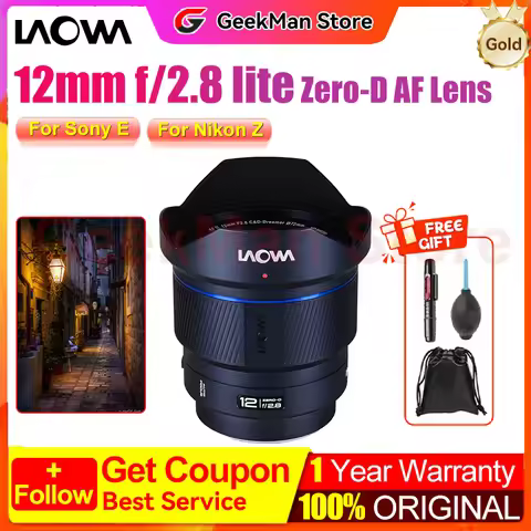Laowa 12mm F2.8 12mm f/2.8 Lite Zero-D AF Lens Full-Frame Wide-Angle for Nikon Z for SonyゃE 5-Blade≒