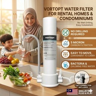 No Installation Water Filter for Tap | 5 µm Micron Carbon Countertop Filter | Suitable for Condo & R
