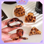 FASHION FAIR - F6922 Glossy Small Leopard Hair Clip Leopard Hair Clip/ Hair Accessories/ Transparent