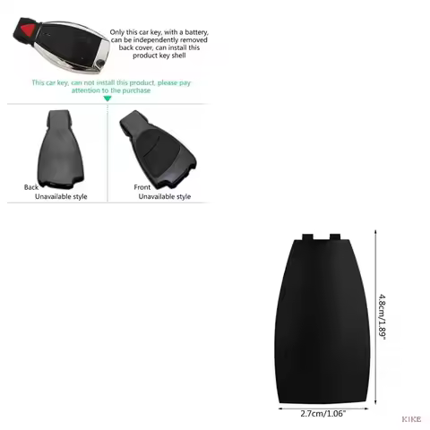 K1KE Key Back Case Shell Rear Cover For S300 S350 E260 GLK300 ML350 B200 Car Interior