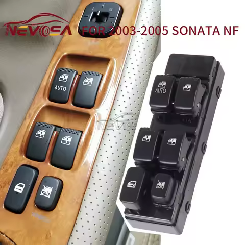 NEVOSA For Hyundai Sonata NF MK5 2003 2004 2005 Door Lock Power Window Control Switch Left Driver 93