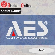 AES Logo Sticker | AES Motorcycle Car Logo Cutting Sticker