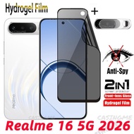 Realme16 5G 2026 Soft Privacy Hydrogel Film For Realme 16 Realme16 16Realme 16Pro 16x 16T Pro Plus +