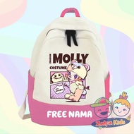 EROSION MOLLY COSTUME CHILDREN'S SCHOOL BACKPACK - FREE NAME PRINTING