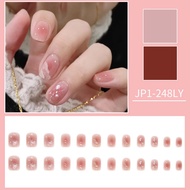 FAKE NAILS 24PCS PREMIUM FAKE NAILS + GLUE (JP7)