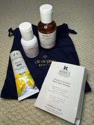 [包郵］KIEHL'S 3件裝護膚品及body shop hand cream送化妝袋