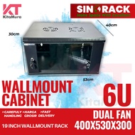 Wallmount Rack 6U, Single Door Server Rack Size 6U