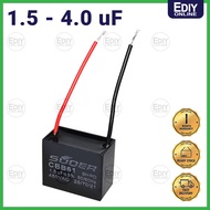 BM FAN CAPACITOR CAPASITOR KAPASITOR CONDENSER MOTOR 1.5 1.7 1.8 2.0 2.5 3.0 3.5 4.0 UF TABLE CEILIN