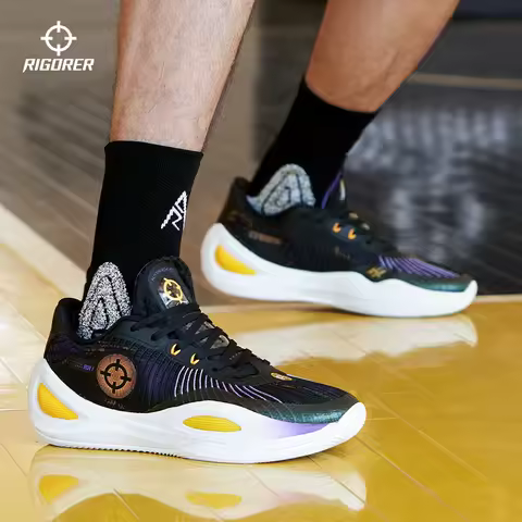 RIGORER Men Professional Basketball Shoes Austin Reaves Signature Shoes Rigorer AR1 ‘Show Time’ Wear