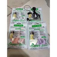 Handsfree music angel macaron handset earphone music angel macaron