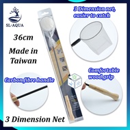 SL Aqua SN360 Aquarium Three Dimension 3D Net - Wood Grip