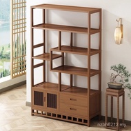 Tea Room HHL3 Tea Storage Rack Chinese Style Cabinet Decoration Solid Wood Storage Rack Cabinet Tea 