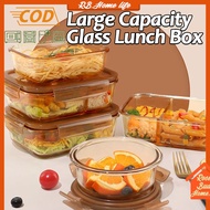 Glass Lunch Box thermal lunch box bento lunch box for kids or adult food keeper with cover box Safe