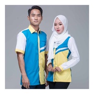 (FC 997) LADY MR2 BAJU KORPORAT READY STOCK | UNIFORM CORPORATE MR2 | CORPORATE SHIRT FORMAL DESIGN