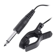 Clip Guitar Pickup Transducer Guitar Piezo Mic Cajon Ukulele Jack 6mm