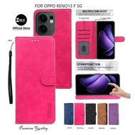 HP DB222 }} CASE FOR OPPO RENO 13 F FLIP LEATHER CASE PREMIUM-FLIP WALLET CASE LEATHER CASING TPU WA