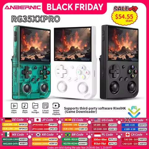Anbernic RG 35XXPro Retro Handheld Game Console RG35XX Pro Gaming Player Support RixelHK WiFi Stream
