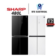 Sharp Multi Door Fridge 480L Avance Refrigerator - SJF489GW / SJF489MK