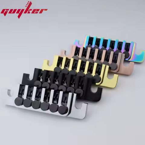Guyker Guitar Bridge Tailpiece Vintage TP 6 70's Bridges With Studs For LP 6 String Electric Guitar