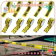 GREATESKOO Warning Tape, Black Character DO NOT ENTER Caution Signs Adhesive Tape, Tool Party Decora