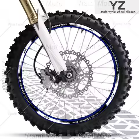 Reflective Motorcycle Wheel Sticker Motocross Rim Decals For YZ 125 125X 250 250X 250F 250FX 450F 45
