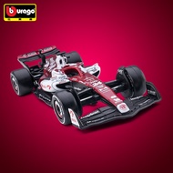 比美高（Burago） f1赛车模型阿尔法罗密欧C42周冠宇24号方程式合金车模玩具车礼物