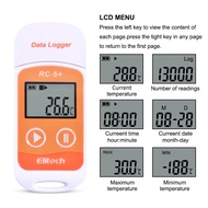 Elitech RC-5+ Temperature Data Logger LCD Digital USB Recording Automatic High Accuracy for Temp C/F