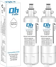 OHFULLS Fridge Freezer Water Filter Replacement, Compatible With Blomberg Beko 4874960100 Water Filter, 2 Filters