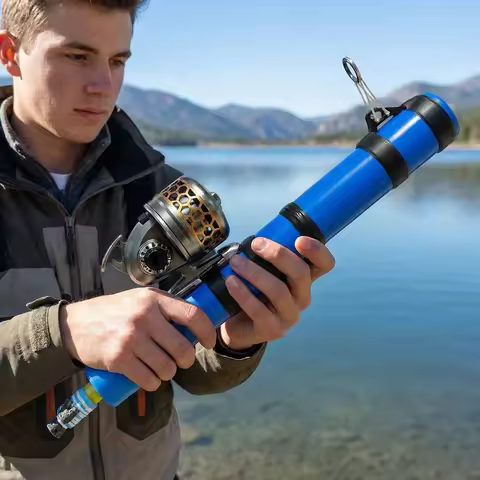 Professional Elastic Projection Launcher Fishing Bait Casting Tool Fishing Catapult Rod Multifunctio