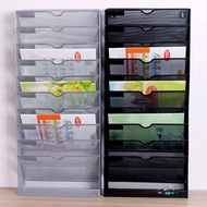 Iron Grid 10 Grid Wall Mount Wall-Mounted Magazine Newspaper Shelf A4 File Shelf Corner Shelf Booksh