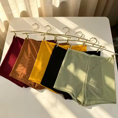 Multiple Colors Pole Dance Safety Pants High Stretch Mesh Training Shorts Nightclub Bar Dj Shorts Po