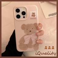 Cute Lotus Pink Muppet Bear Phone Case Suitable For iPhone 16 15 14 13 12 11 Pro Max i15 i16 Protect