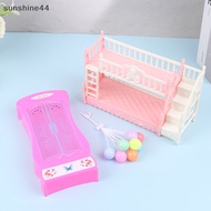 hin  Mix Doll Furniture Fashion Double Bed Balloon Wardrobe Mini Slide Fridge Bags Pets For Accessories Doll DIY Family Toy nn