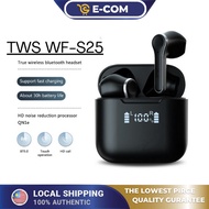 ECOM TWS WF-S25 Wireless Bluetooth 5.0 Earphone Stereo Inear Headset Earphone Handsfree Sports Earbu