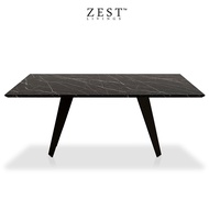 Zest Livings- Wedge Marble Dining Table