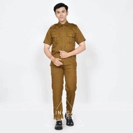 Setelan PDH Pria Bahan Katun Toyobo