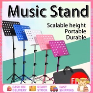 Heavy Duty Music Stand Adjustable Folding Portable Sheet Stand with Lyrics Holder for Orchestral